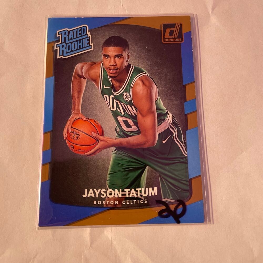 2017-18 panini donruss rated rookie Jayson Tatum basketball sports card